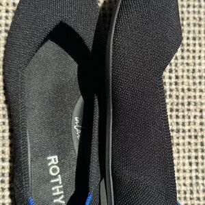 Rothy’s The Point Black Knit Washable Pointed Toe Ballet Flats Size 7